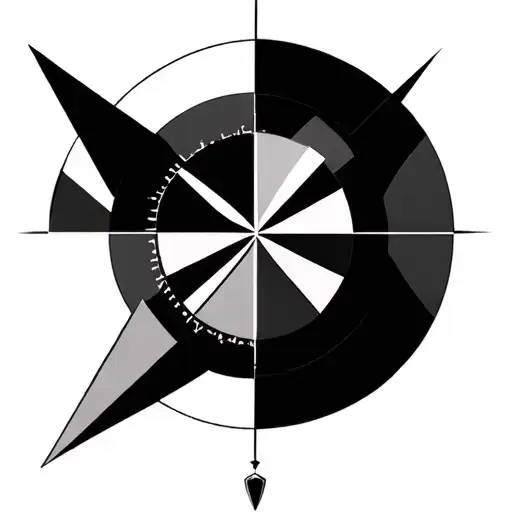 Compas Line Geometric Shapes