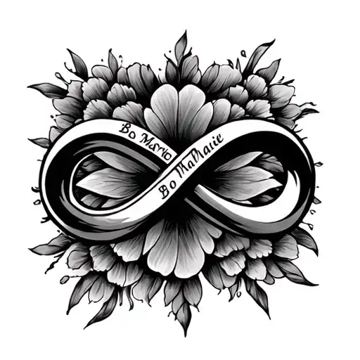 Infinity Symbol With The Names Bo And Marcie On It