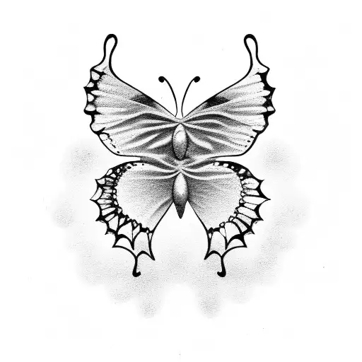 A Silhouette Of A Coffee Bean Morphing Into A Butterfly