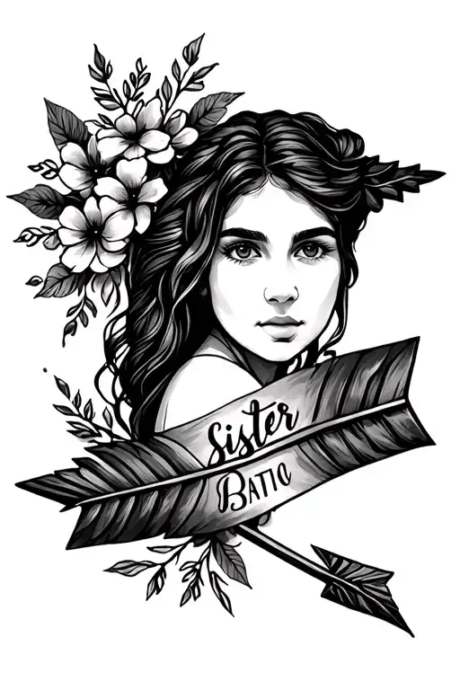 Boho Arrow Sister Memorial