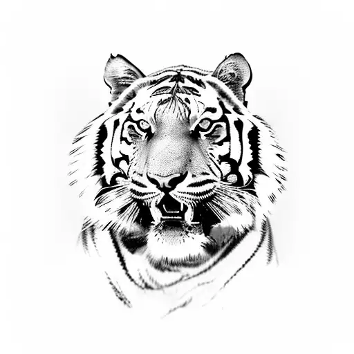 Tiger With Hydrandras