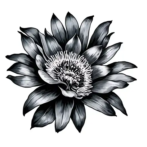 Tattoo On The Collarbone To The Shoulder Of A 4 -Sized Anemone Liana With The Imprints Of My