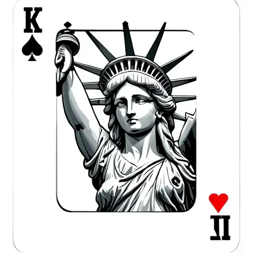 Lady Liberty Sexy As A Playing Card