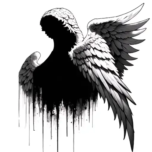 Fallen Angel Wings Arm Sleeve