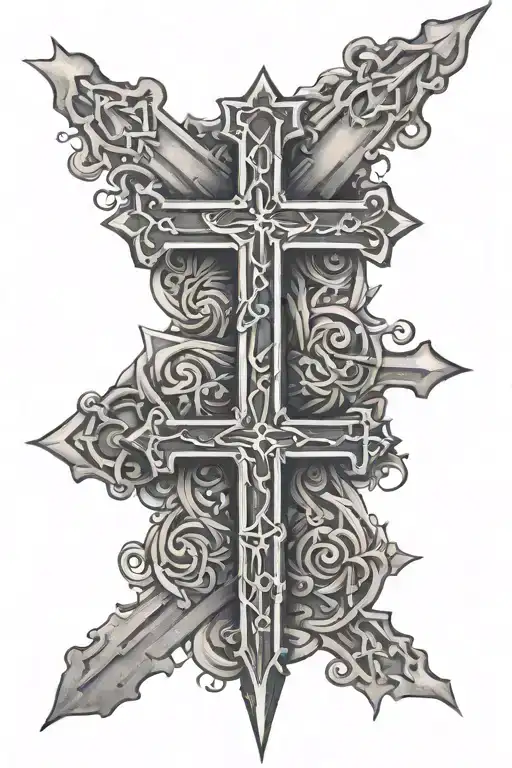 Christian Three Crosses