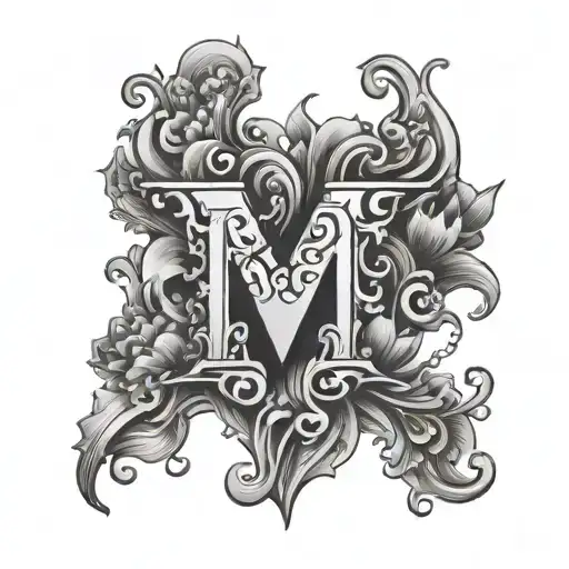 Letters M And B Mixed Together Representing The Client's Love