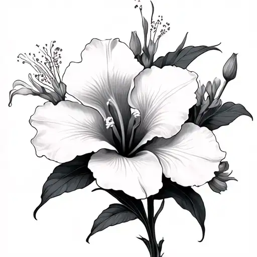 Hibiscus Orchid Gladiolus Flowers