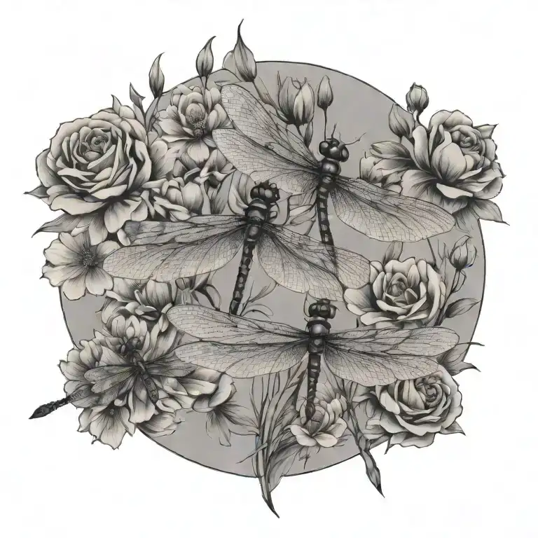 Skinny Dragonfly Flowers