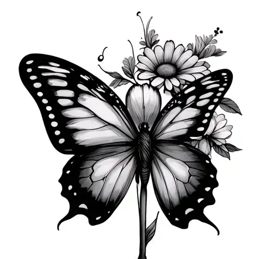 Run Away Child Neda Flower Butterfly Semicolon