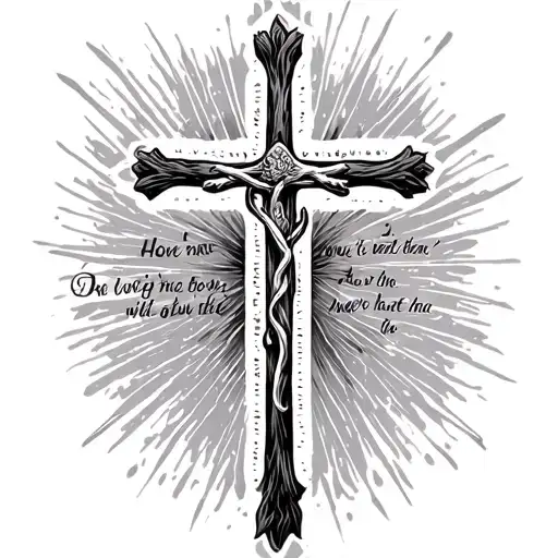 Cross With Bible Verse