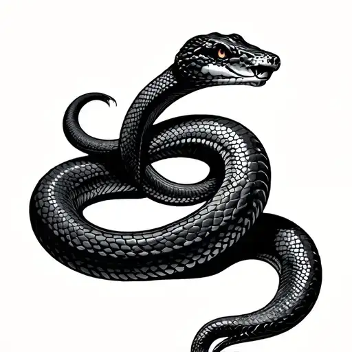 Snake Spelling Out Mamba