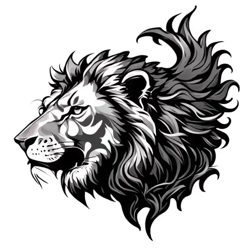 Adhd Brain With A Lion Surrounded