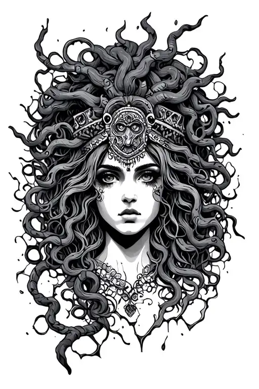 Gypsy And Medusa Head Broken Glass