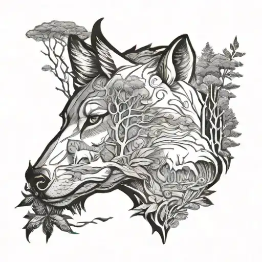 Woods Surrounded Animals Native