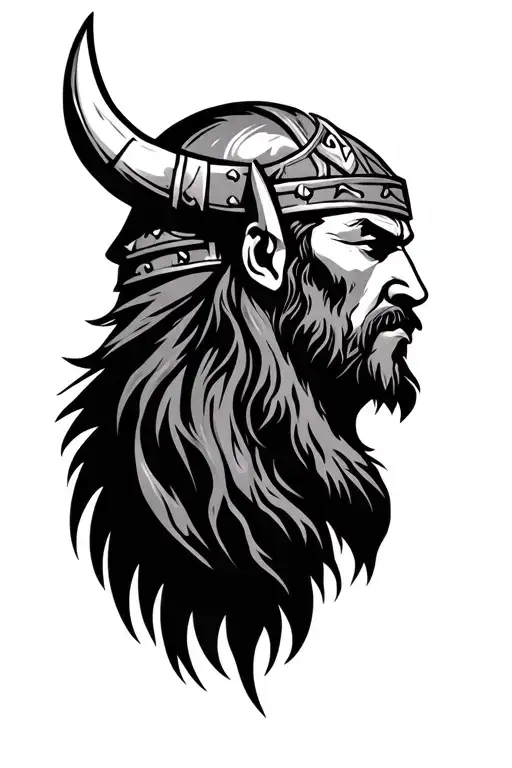 Viking Head Profile