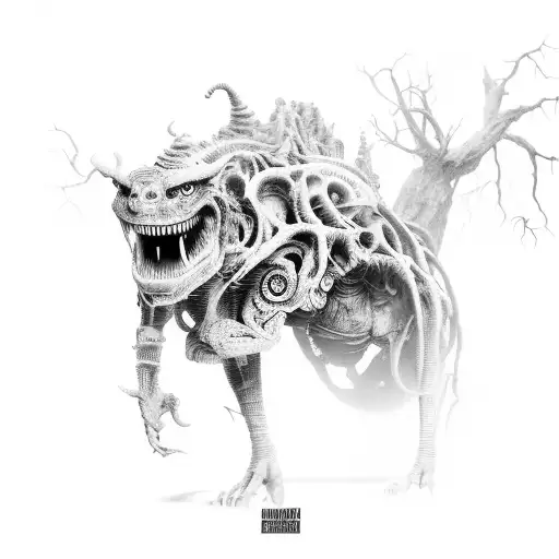 Bizarre Sci-fi Creatures Exploring A Mystical Forest