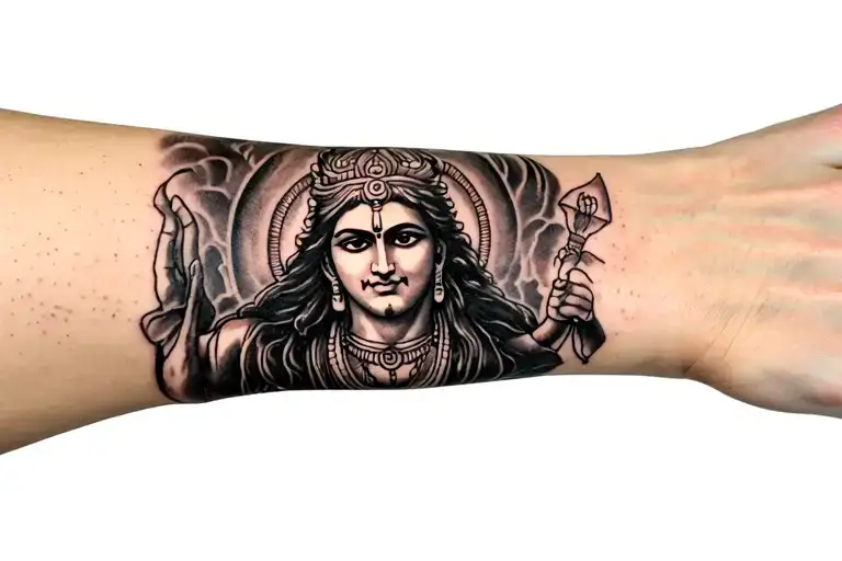 Lord Shiv Ji Small Tattoo On Wrist For Cover Uo