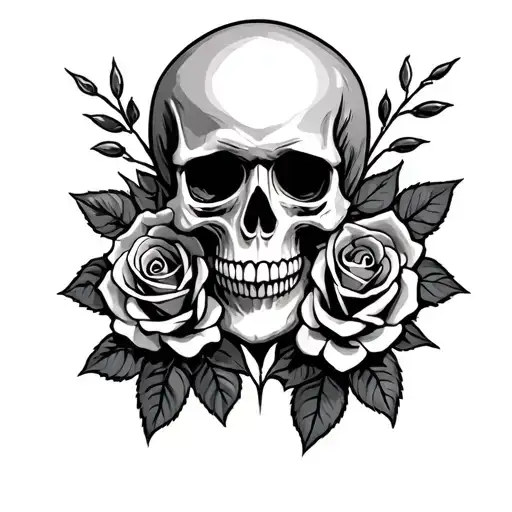 Skull And Roses