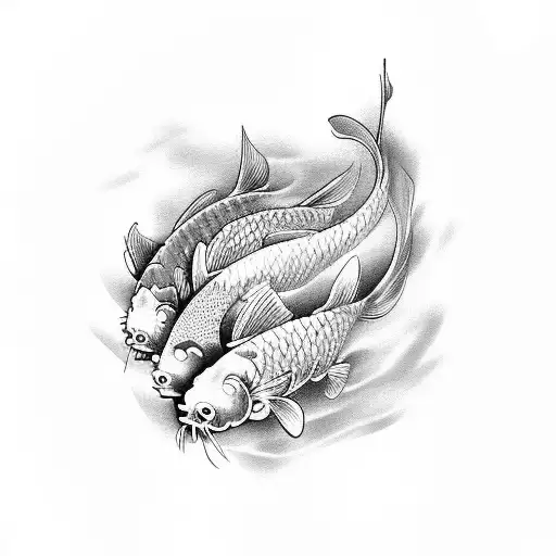 Japanese Koi Fish For Arm
