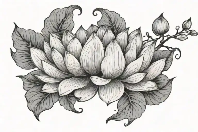 Lotus With Branches