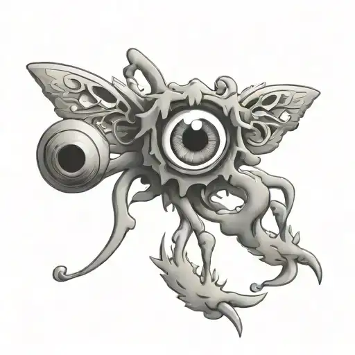 Snow Flake Alive On Drugs With Big Eyes Cartoon Version