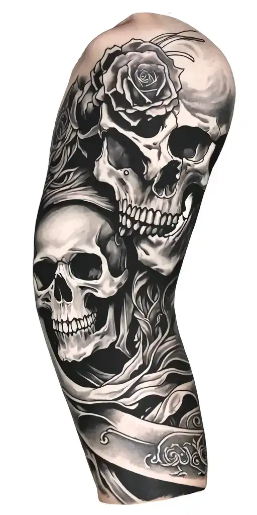 Full Sleeve With Skull