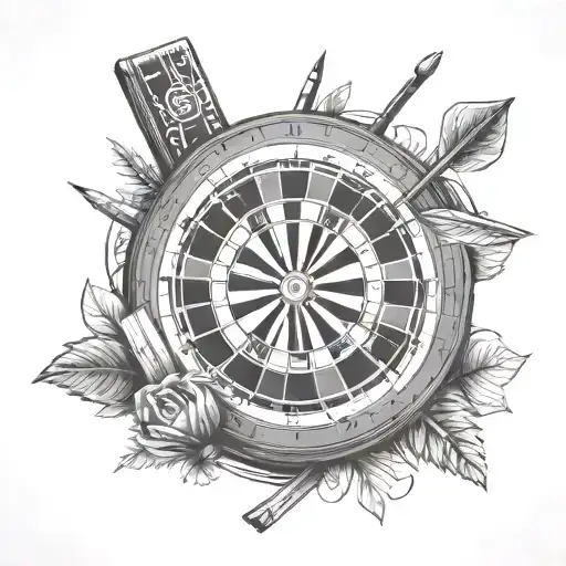 Dart Board And Books