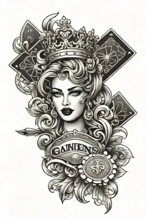 Gambling Casino Slot Machine Cards Queens