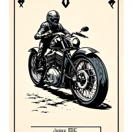 Motorcycle Lover Tarot Card