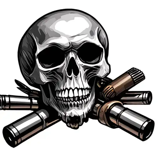 Munitions And Skull