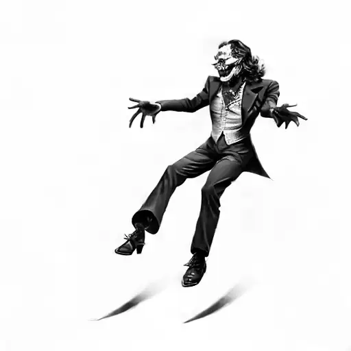 A Dead Joker In A Red Costume