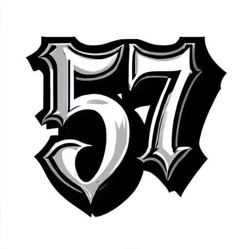 57 Sign In Gangsta Style