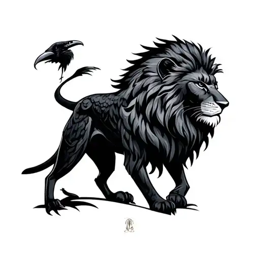 Raven And Lion
