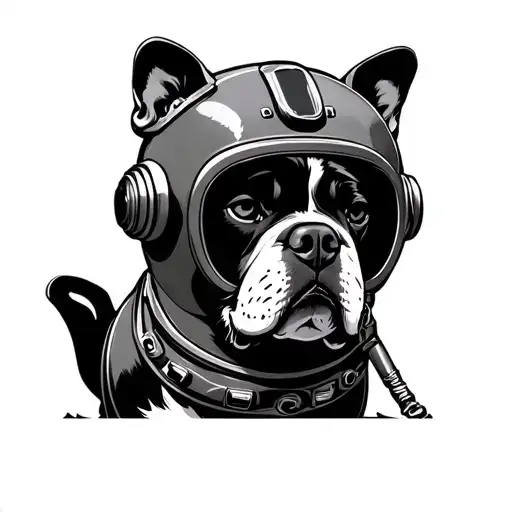 Diving Helmet Muscle Car Boxer Dog