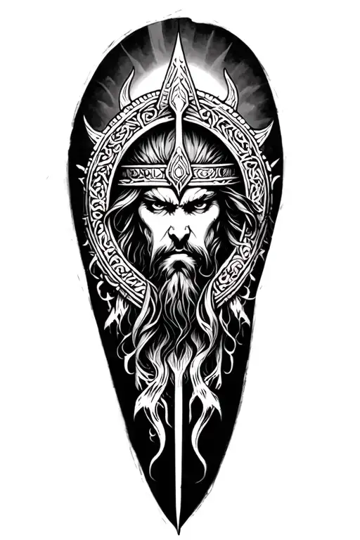 Filler Norse Mythology Leg Sleeve