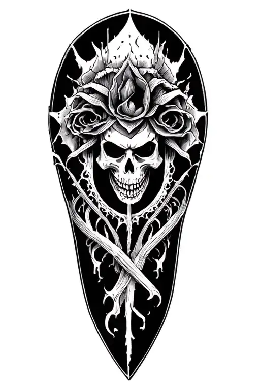 Leg Sleeve The Theme Totenkopf