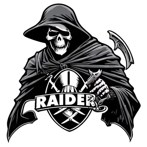 Raider Logo With Grim Reaper