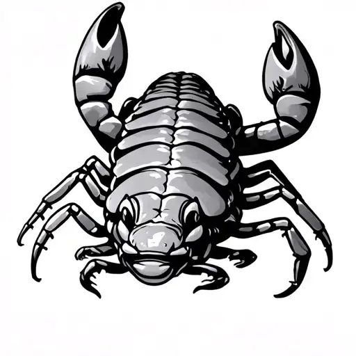 Aquatic Scorpion Crawling