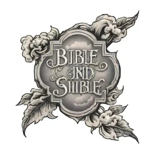 Cloudy Background With Bible Verse