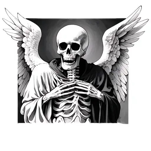 Skeleton Angel Looking At Frenre