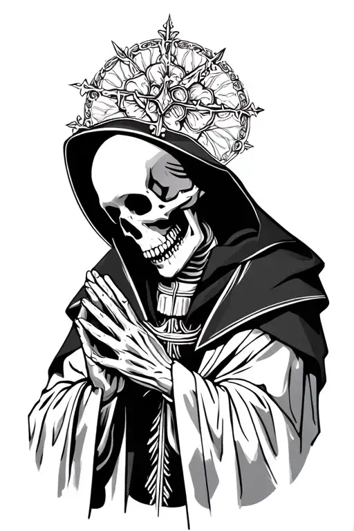 Skeleton Priest Giving Forgiveness