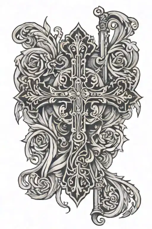 Faith Tattoo With Cross