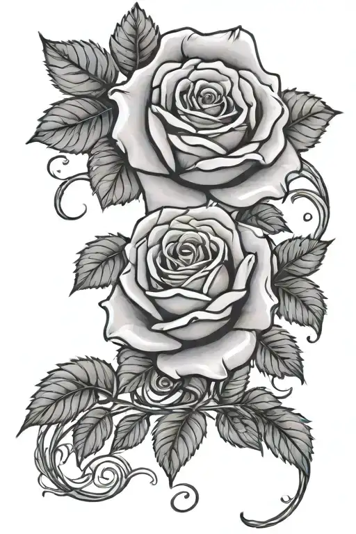 Rose With Vines Wrapping