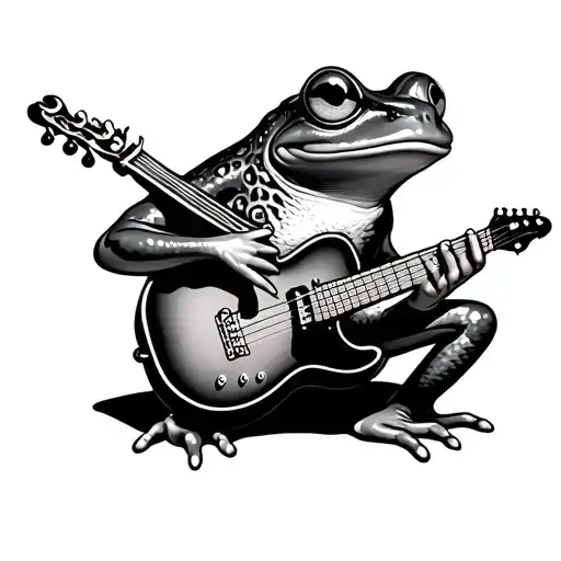 Frog Playing Guitar
