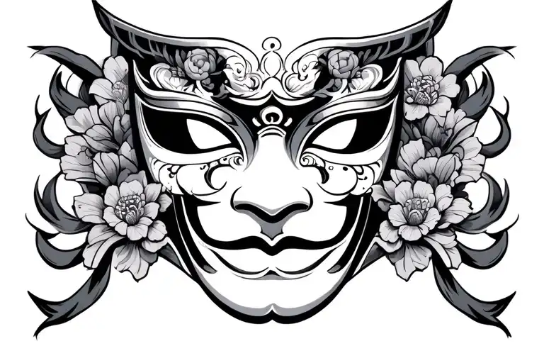 Japanese Mask Duality Symbol