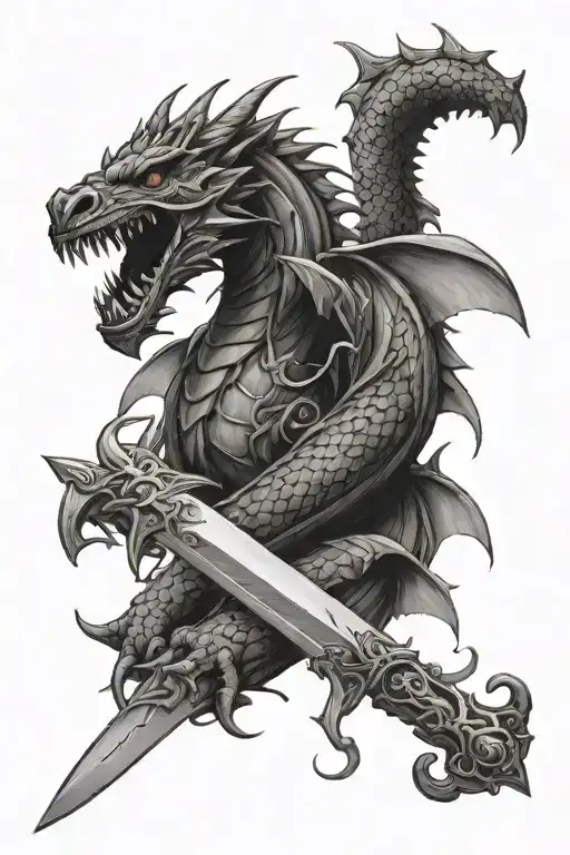 Sword With Dragon