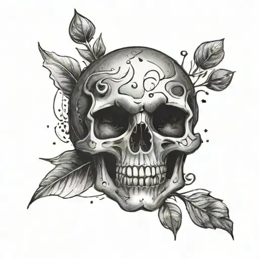 Galaxy Skull Cute Small