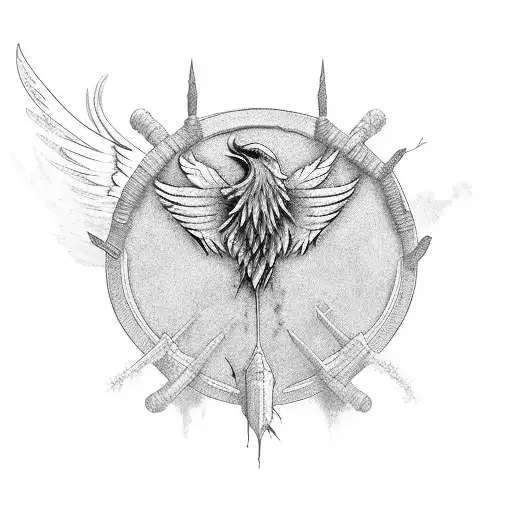 A Phoenix And The Medicine Simble