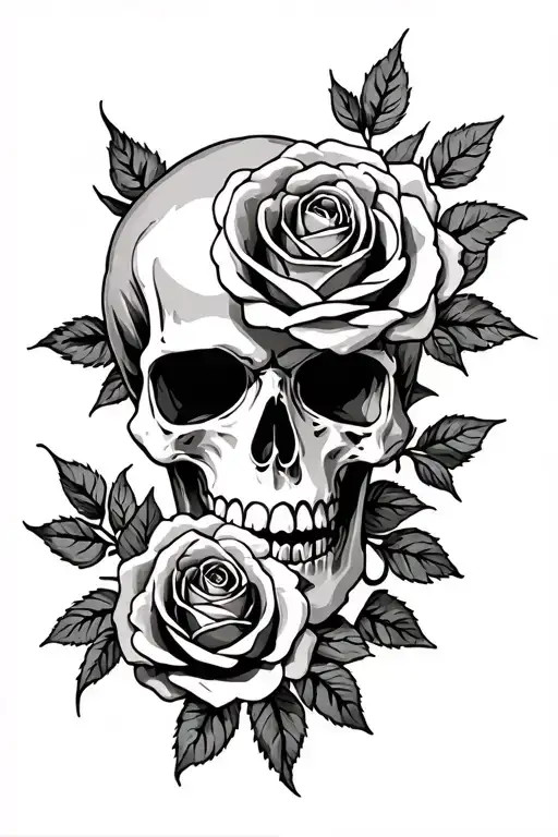 Roses That Look Like A Skull