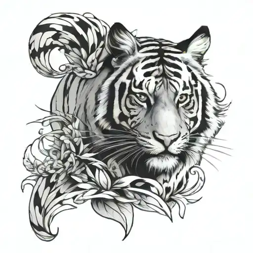 Half Cardinal Half Tiger Emerging